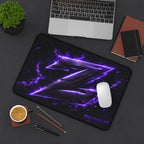 Tapis de Souris Grand Format – Motif Logo Z Éclair Violet