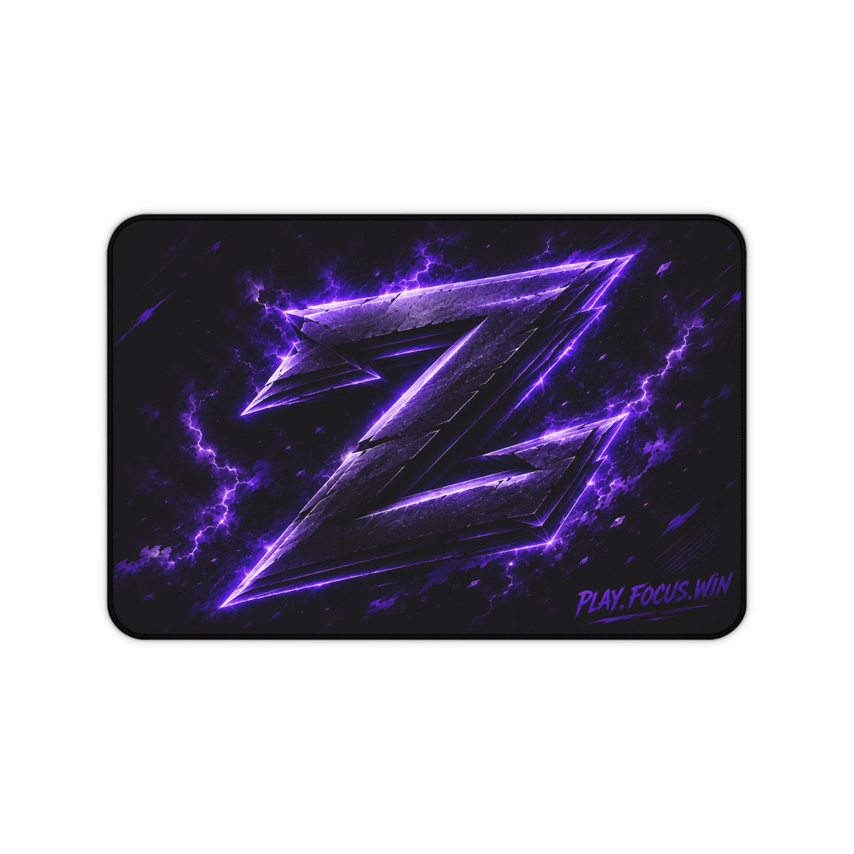 Tapis de Souris Grand Format – Motif Logo Z Éclair Violet