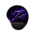 Tapis de Souris avec Repose-Poignet – Motif Logo Z Éclair Violet