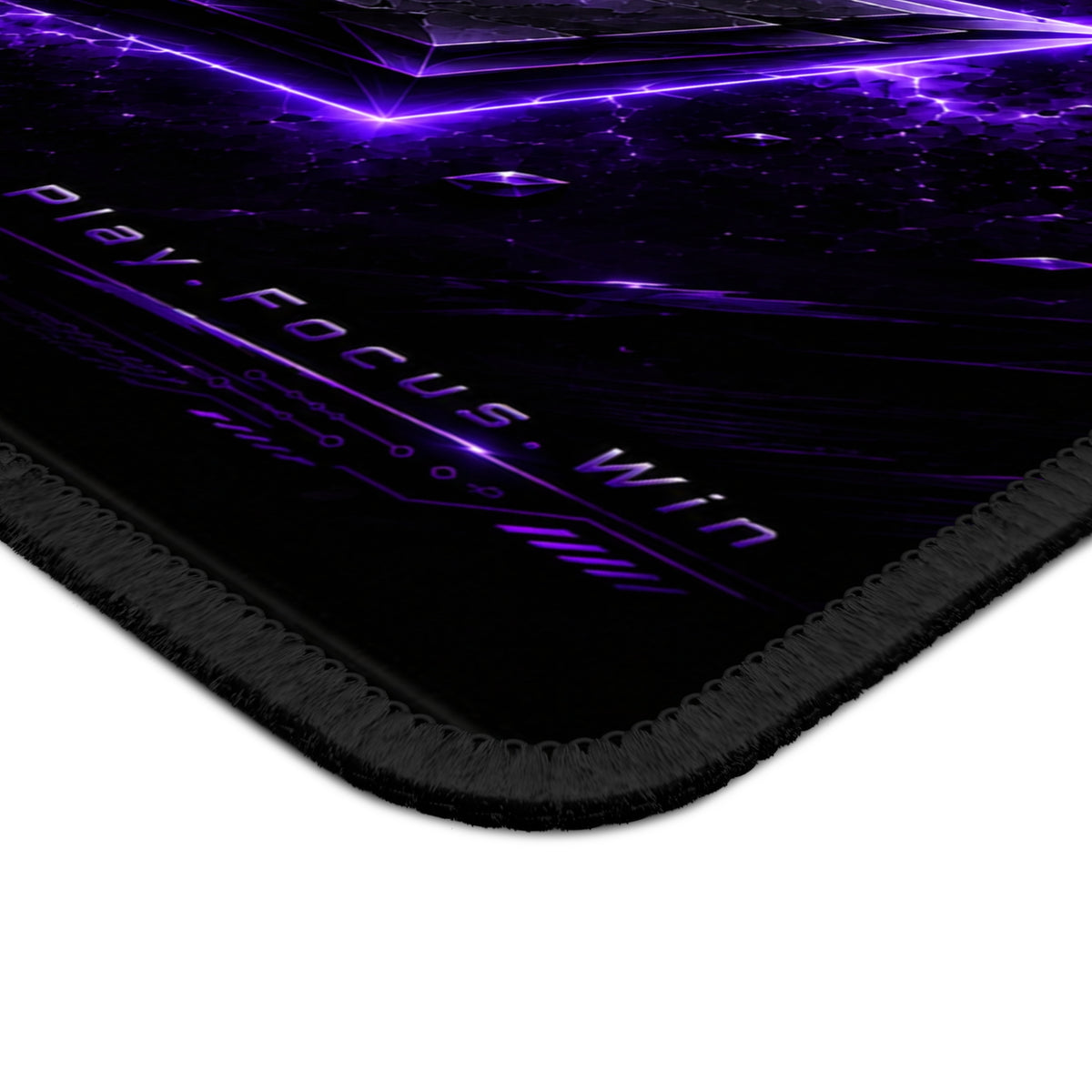 Grand Tapis de Bureau Gaming – Design Emblème Z Éclair Violet