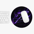 Tapis de Bureau Gaming XXL – Design Z Violet Électrique