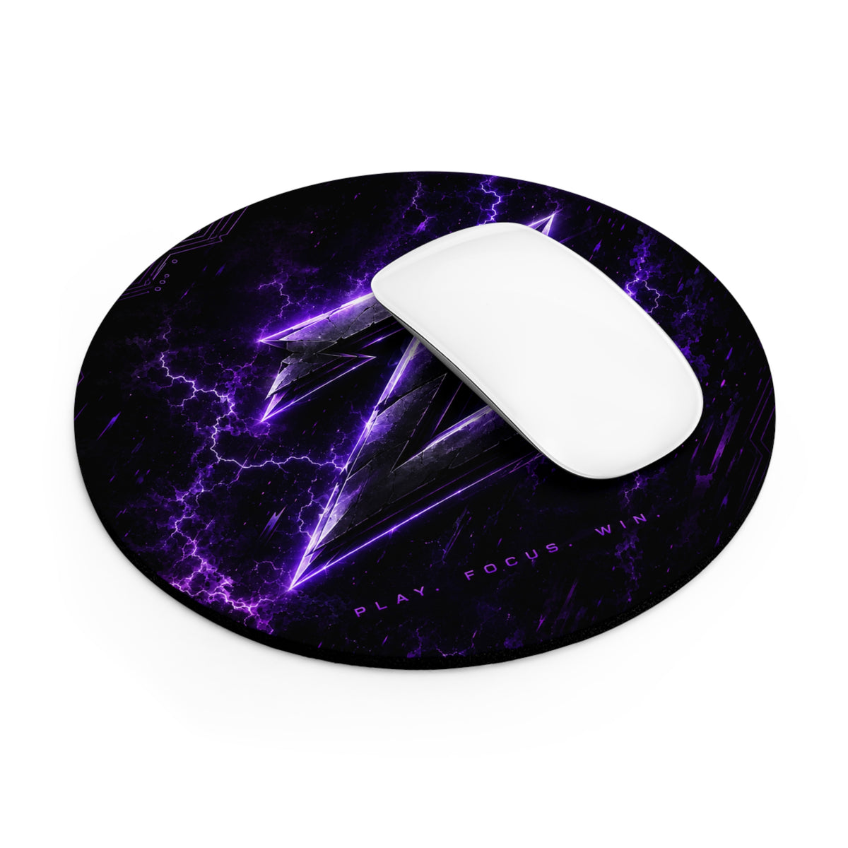 Tapis de Bureau Gaming XXL – Design Z Violet Électrique