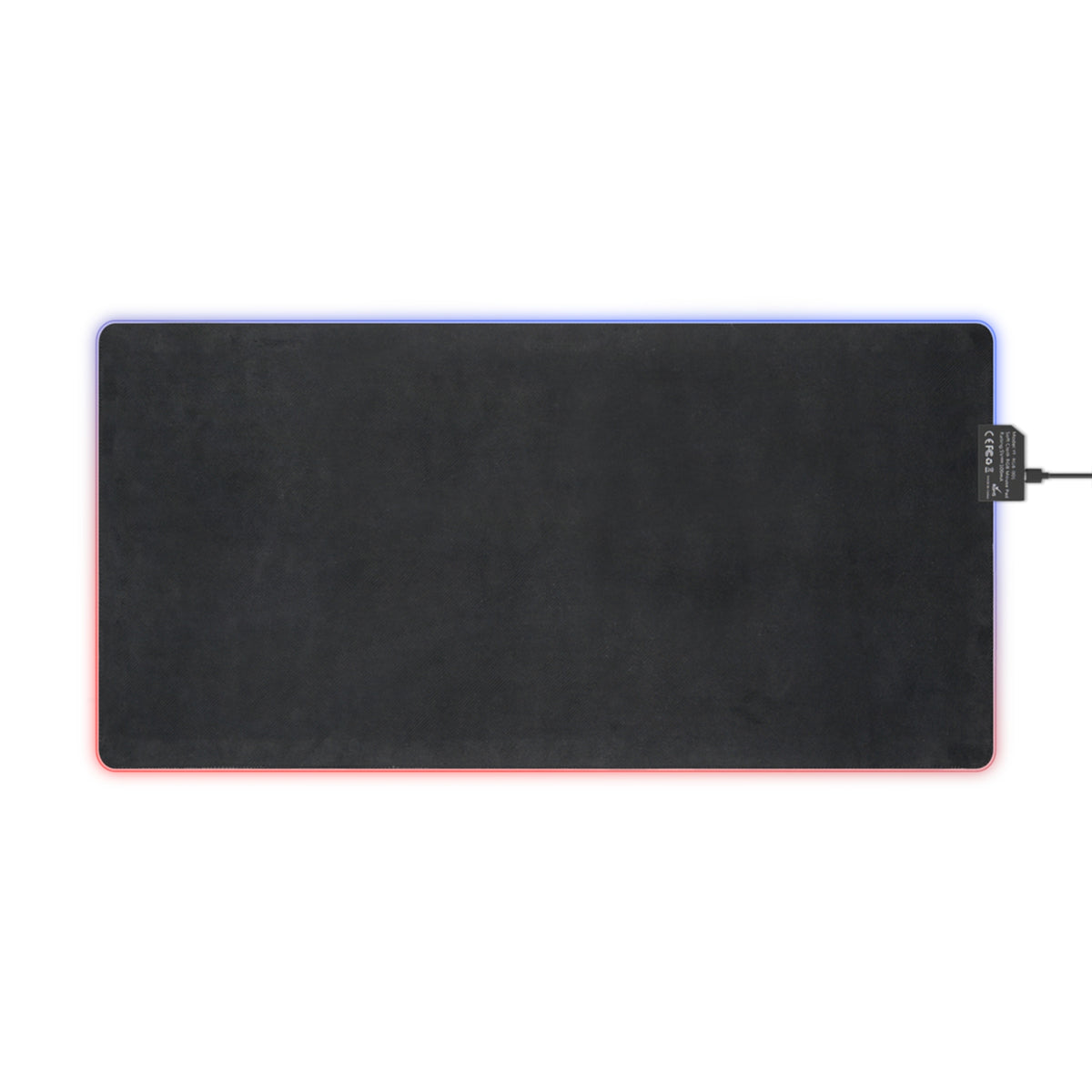 Tapis de Bureau Gaming XXL LED RGB – Logo Z Éclair Électrique
