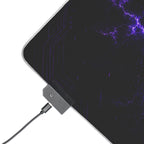 Tapis de Bureau Gaming XXL LED RGB – Logo Z Éclair Électrique