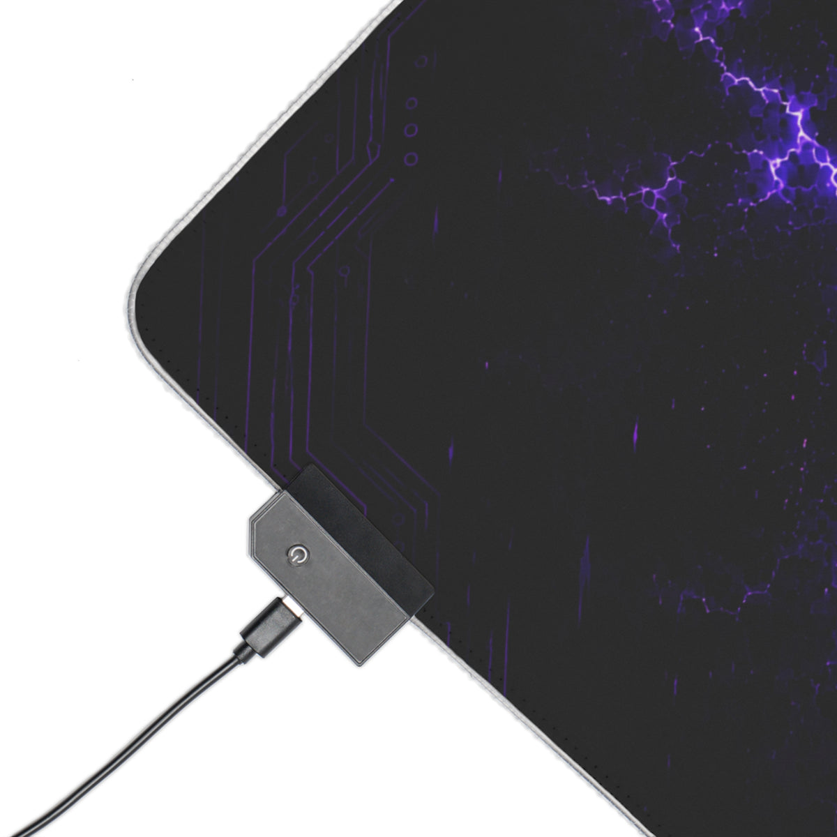 Tapis de Bureau Gaming XXL LED RGB – Logo Z Éclair Électrique