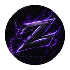 Tapis de Bureau Gaming XXL – Design Z Violet Électrique
