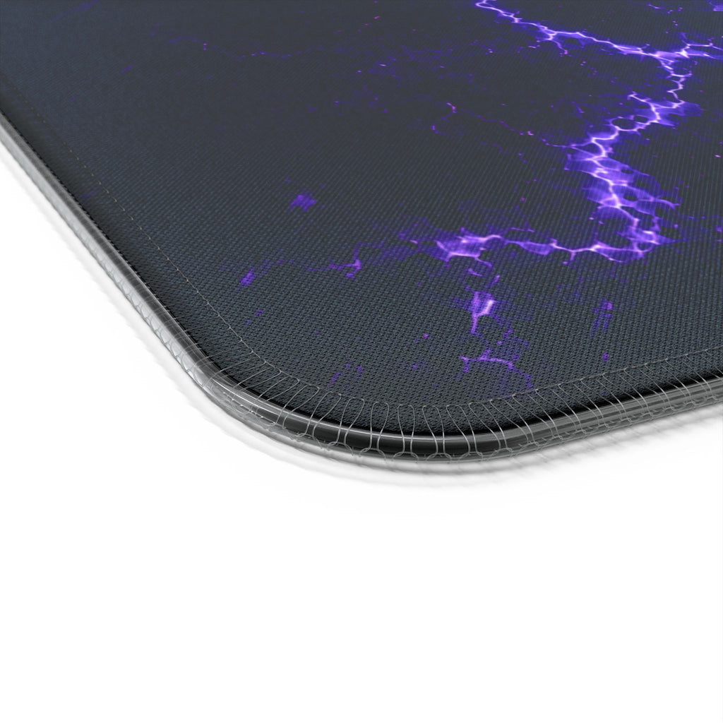 Tapis de Souris Gaming RGB | Recharge Sans Fil | Design Éclair Violet Z