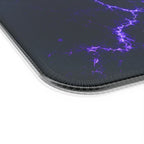 Tapis de Souris Gaming RGB | Recharge Sans Fil | Design Éclair Violet Z